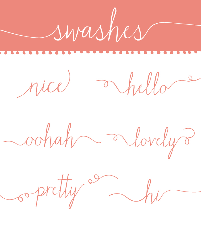 font with swash